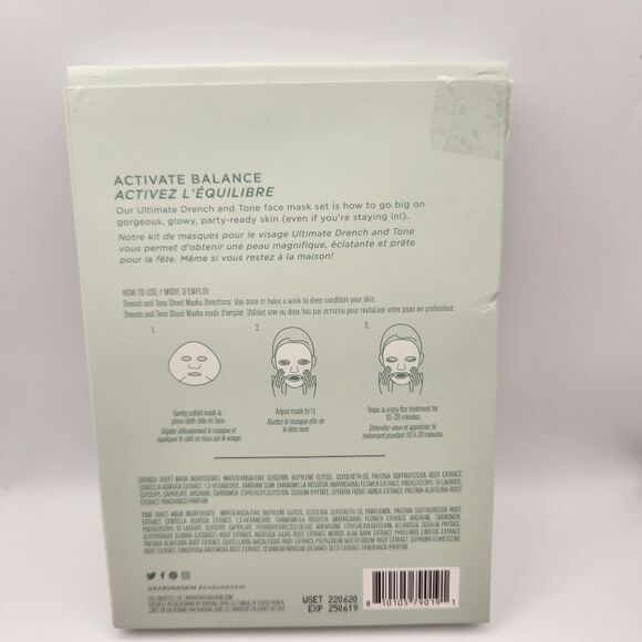 Karina Drench and Tone Duo 4 Piece Sheet Mask Set - Picture 8 of 8